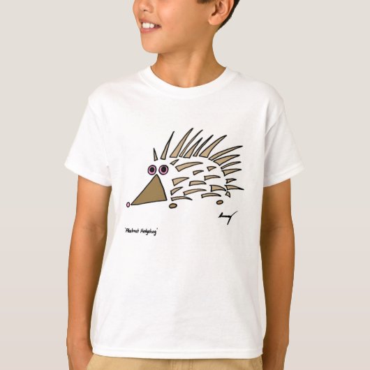Abstracte egel Kinder Basic T-Shirt (Voorkant)