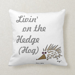 Abstracte egel "Livin" op de Hedge Hog Pillow Kussen