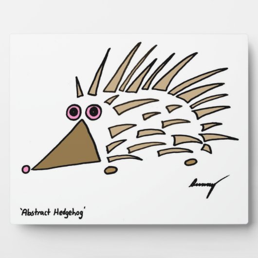 Abstracte egel Plaque Fotoplaat (Voorkant)