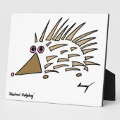 Abstracte egel Plaque Fotoplaat (Zijkant)