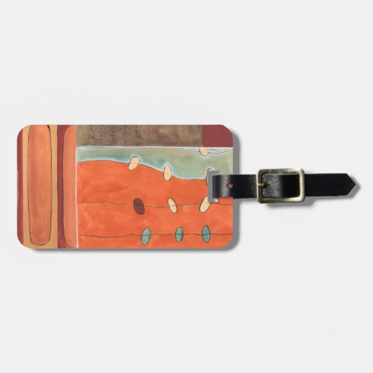 Abstracte eierparade door Erica J Vess Bagagelabel (Voorkant horizontaal)