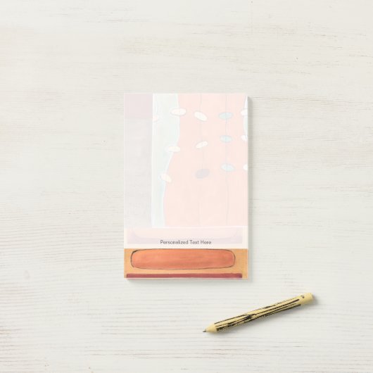 Abstracte eierparade door Erica J Vess Post-it® Notes (Op bureau)