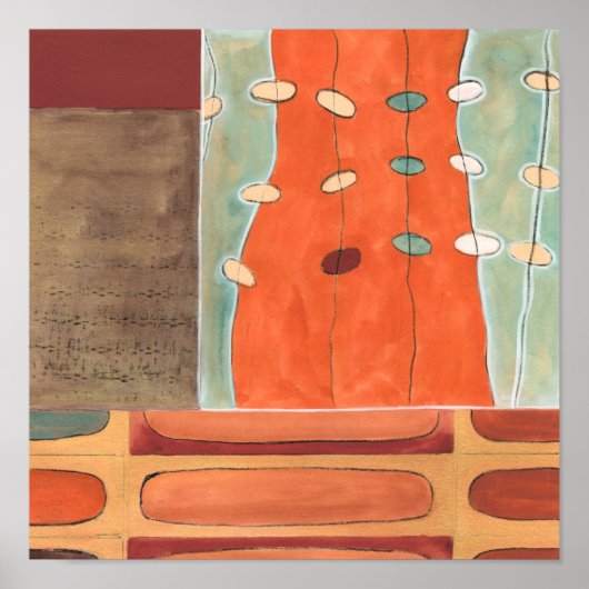 Abstracte eierparade door Erica J Vess Poster (Voorkant)