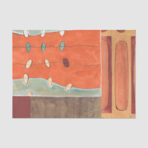 Abstracte eierparade door Erica J Vess Tissuepapier