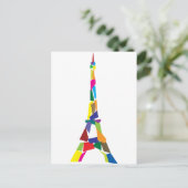 Abstracte Eiffel Tower, Frankrijk, Parijs Briefkaart (Staand voorkant)