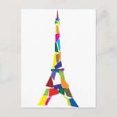 Abstracte Eiffel Tower, Frankrijk, Parijs Briefkaart (Voorkant)