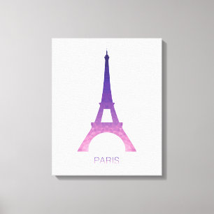 Abstracte Eiffeltoren Canvas Afdruk