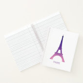 Abstracte Eiffeltoren Notitieboek (Binnen)