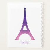 Abstracte Eiffeltoren Planner (Achterkant)