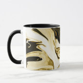 Abstracte elegant retro digital liquid marmer mok (Links)