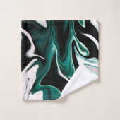 Abstracte elegant vloeibare marmer stromingstextuu bad handdoek (Wasdoekje)