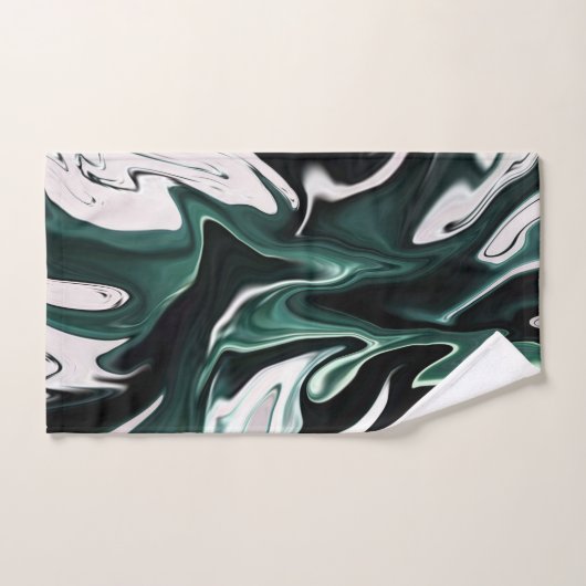 Abstracte elegant vloeibare marmer stromingstextuu bad handdoek (Handdoek)