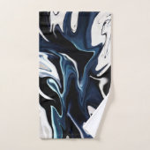 Abstracte elegant vloeibare marmer stromingstextuu bad handdoek (Handdoek)