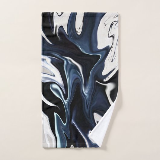 Abstracte elegant vloeibare marmer stromingstextuu bad handdoek (Handdoek)