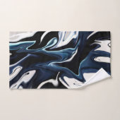 Abstracte elegant vloeibare marmer stromingstextuu bad handdoek (Handdoek)
