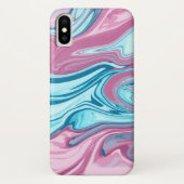 Abstracte elegant vloeibare marmer stromingstextuu Case-Mate iPhone case (Achterkant)