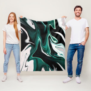 Abstracte elegant vloeibare marmer stromingstextuu fleece deken