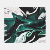 Abstracte elegant vloeibare marmer stromingstextuu fleece deken (Voorkant (Horizontaal))