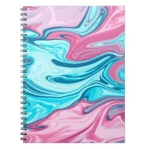 Abstracte elegant vloeibare marmer stromingstextuu notitieboek
