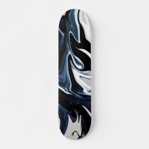 Abstracte elegant vloeibare marmer stromingstextuu skateboard