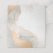 Abstracte Elegant Waterverf Gold (Buitenkant ongevouwen)