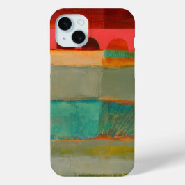 Abstracte elegante gemengde kleurrijke schilderijp iPhone 15 mini hoesje