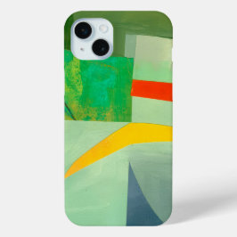 Abstracte elegante gemengde kleurrijke schilderijp iPhone 15 mini hoesje