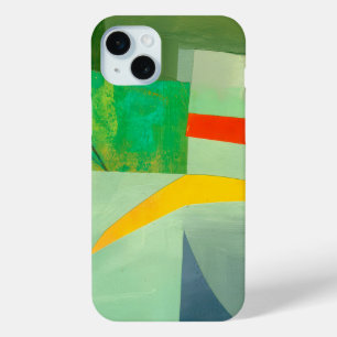 Abstracte elegante gemengde kleurrijke schilderijp iPhone 15 mini hoesje