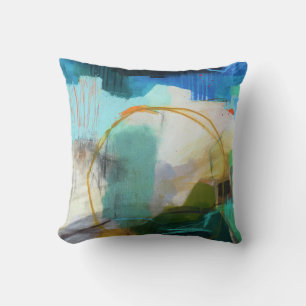 Abstracte elegante gemengde kleurrijke schilderijp kussen