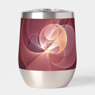 Abstracte Elegante Moderne Wijnrode Fractal Art