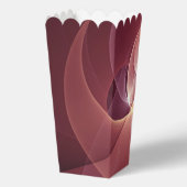 Abstracte Elegante Moderne Wijnrode Fractal Art Bedankdoosjes (Achterkant)