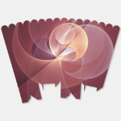 Abstracte Elegante Moderne Wijnrode Fractal Art Bedankdoosjes (Ongevouwen)