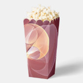 Abstracte Elegante Moderne Wijnrode Fractal Art Bedankdoosjes (Popped)