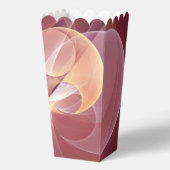 Abstracte Elegante Moderne Wijnrode Fractal Art Bedankdoosjes (Voorkant)
