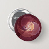 Abstracte Elegante Moderne Wijnrode Fractal Art Ronde Button 5,7 Cm (Voorkant /achterkant)