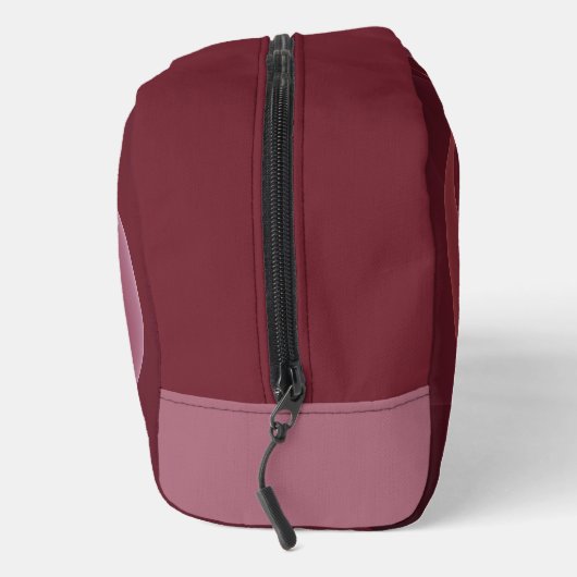 Abstracte Elegante Moderne Wijnrode Fractal Art Toilettasje (Rechts)