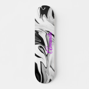 Abstracte elegante retro kleuren skateboard