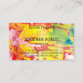 Abstracte elegante Sjabloon Professional Modern Visitekaartje (Achterkant)