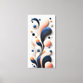 Abstracte elegantie in beweging canvas afdruk (Voorkant)