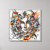 Abstracte elegantie opgerekt canvasprint canvas afdruk (Voorkant)