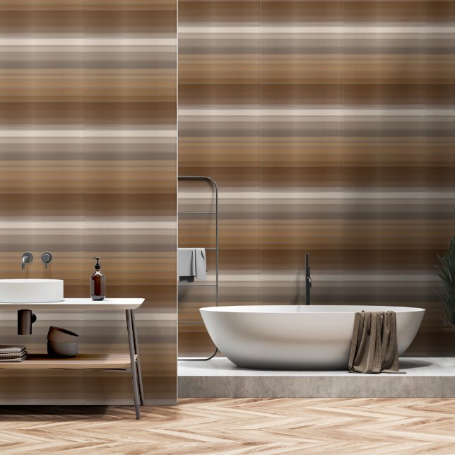 Abstracte elegantie - Tons Bruns-verloop Behang (Badkamer)
