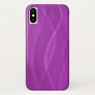 Abstracte elektrische paarse rimpelkoker iPhone x hoesje
