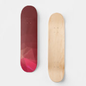 Abstracte en moderne Geo-Design - Scarlet-Roos Skateboard (Voorkant)