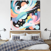 Abstracte en moderne kunst canvas afdruk (Insitu (Slaapkamer))