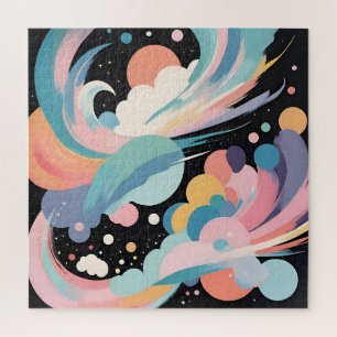 Abstracte en moderne kunst legpuzzel