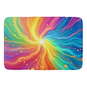 Abstracte energie burst grafiek badmat