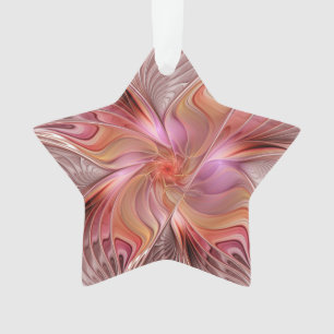 Abstracte engel kleurrijke fantasie fractale kunst ornament