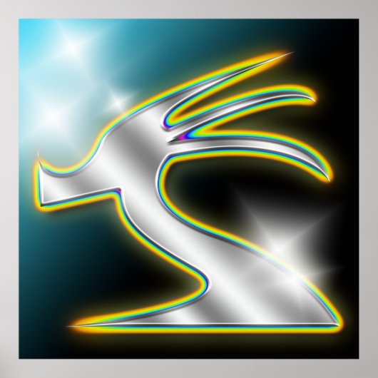 Abstracte entiteit #2 poster (Voorkant)