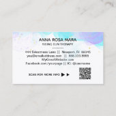 *~* Abstracte Etherale QR Logo AP46 Gold Glitter Visitekaartje (Achterkant)