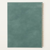 Abstracte ETHERISCHE Eucalyptus Groene Trouwplanne Planner (Achterkant)